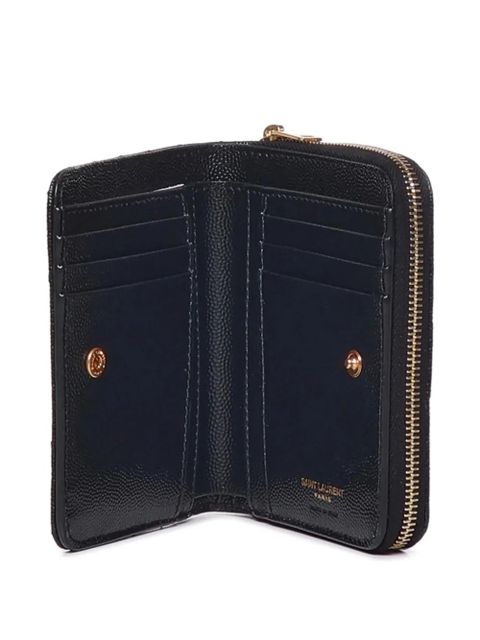 Saint Laurent chevron logo wallet - Black