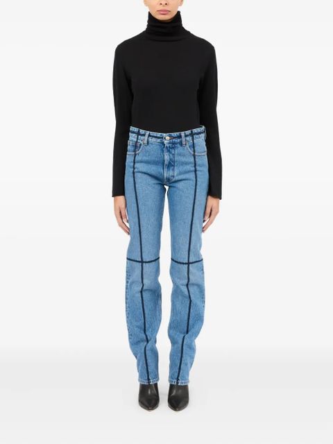MM6 Maison Margiela contrast-stitch jeans - Blue