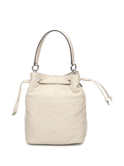 PINKO small Cargo Bucket chevron-quilted tote bag - Neutrals - zdjęcie produktu nr 2