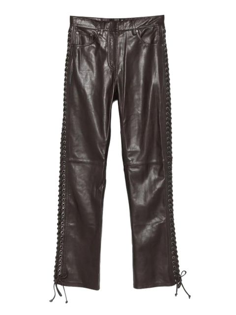 ROTATE BIRGER CHRISTENSEN eyelet-detail trousers - Brown - zdjęcie produktu nr 1