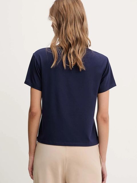 HUGO t-shirt lounge kolor granatowy 50534300 - zdjęcie produktu nr 2