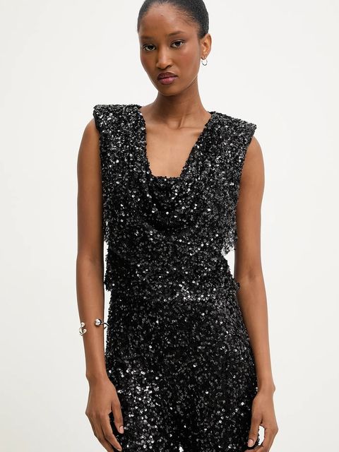 Answear.LAB bluzka damska kolor czarny gładka