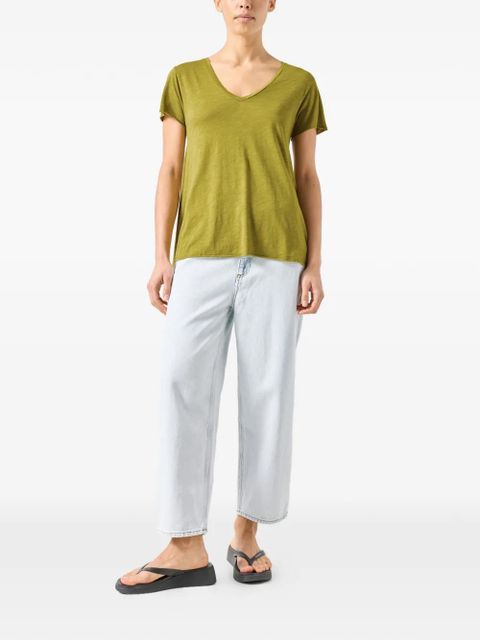 American Vintage Jacksonville V-neck T-shirt - Green - zdjęcie produktu nr 2