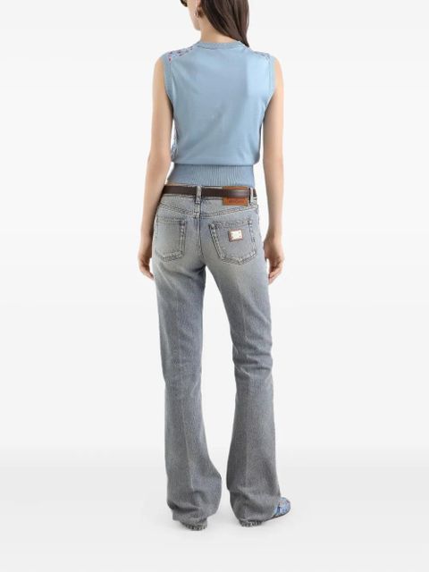 Dolce & Gabbana logo-plaque jeans - Blue