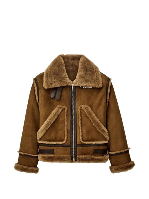 Ba&Sh shearling collar jacket - Brown - zdjęcie produktu nr 1