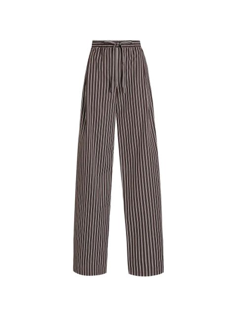 Dolce & Gabbana striped poplin trousers - Brown - zdjęcie produktu nr 1
