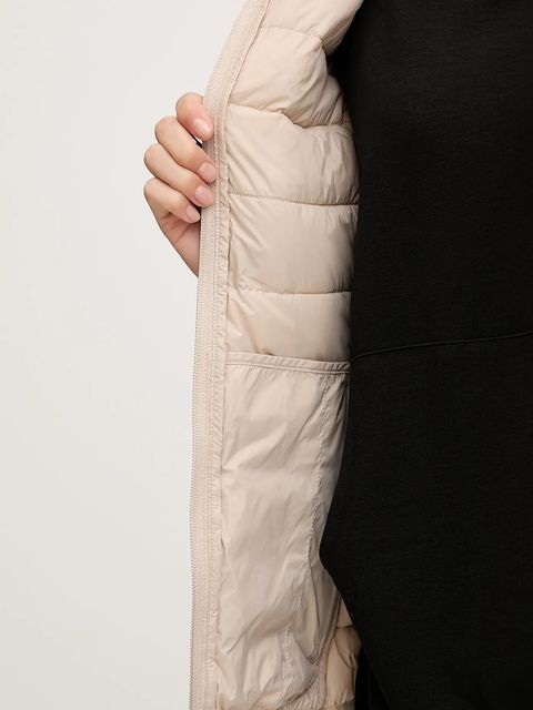 EA7 Emporio Armani bezrękawnik kolor beżowy przejściowy AF12477.7W000472