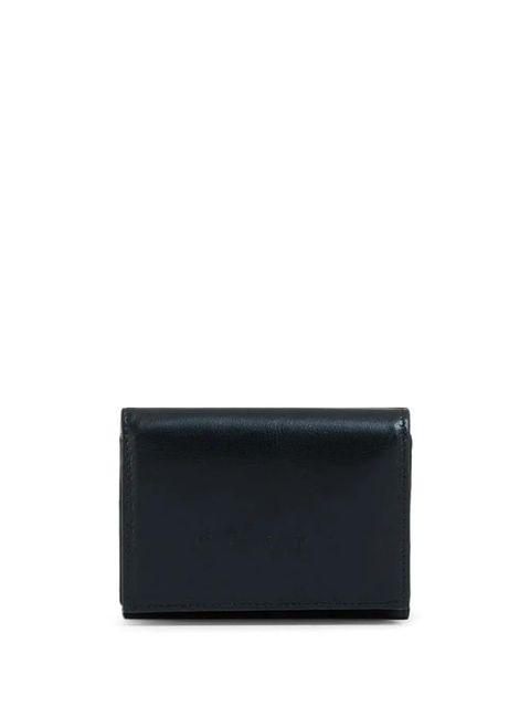 Marni bi-fold embossed logo leather wallet - Black - zdjęcie produktu nr 1