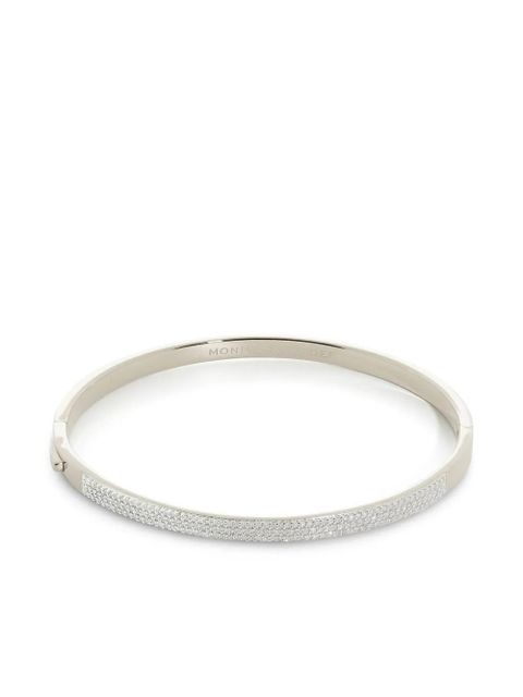 Monica Vinader Essential diamond pave bangle - Silver - zdjęcie produktu nr 1