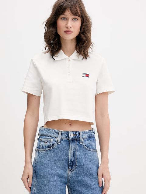 Tommy Jeans polo damskie bawełniane z elastanem - zdjęcie produktu nr 1