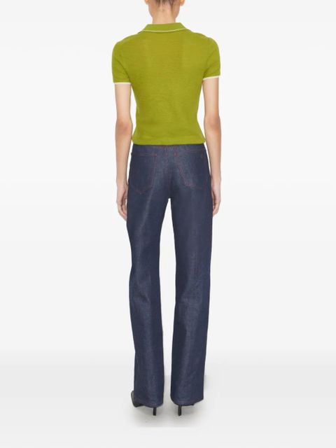 Tory Burch wool polo top - Green