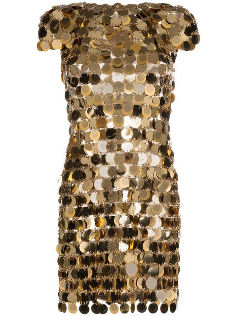 Rabanne chainmail mini dress - Gold - zdjęcie produktu nr 1