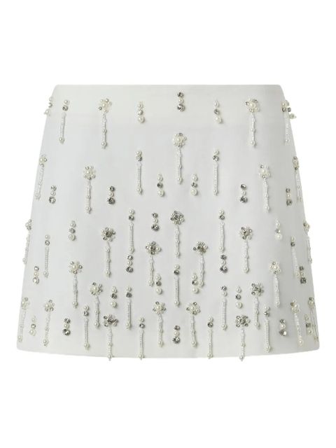 PINKO beaded-embellished mini skirt - White - zdjęcie produktu nr 1