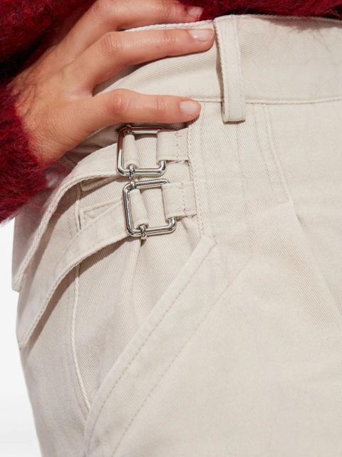 ISABEL MARANT Tiffenda buckle-detail jeans - Neutrals