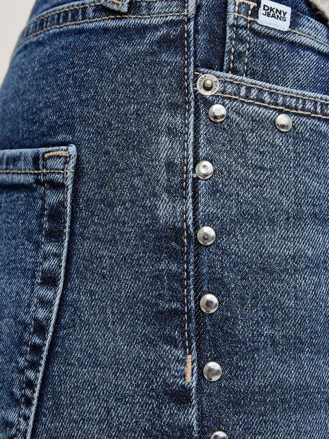 Dkny jeansy damskie high waist DJ6G4216