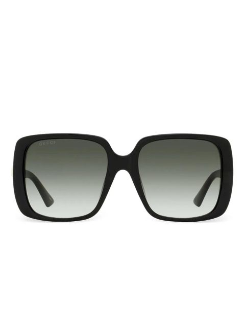Gucci Eyewear square-frame logo sunglasses - Black - zdjęcie produktu nr 1