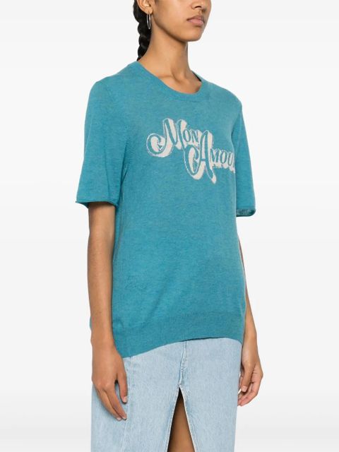 Zadig&Voltaire Ida crystal-embellishment knitted top - Blue