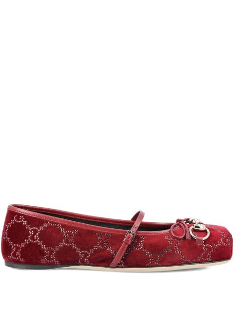 Gucci Horsebit pattern ballet flats - Red - zdjęcie produktu nr 1