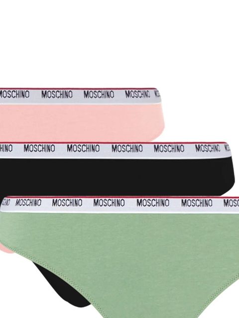 Moschino logo-waistband briefs (pack of three) - Pink - zdjęcie produktu nr 2