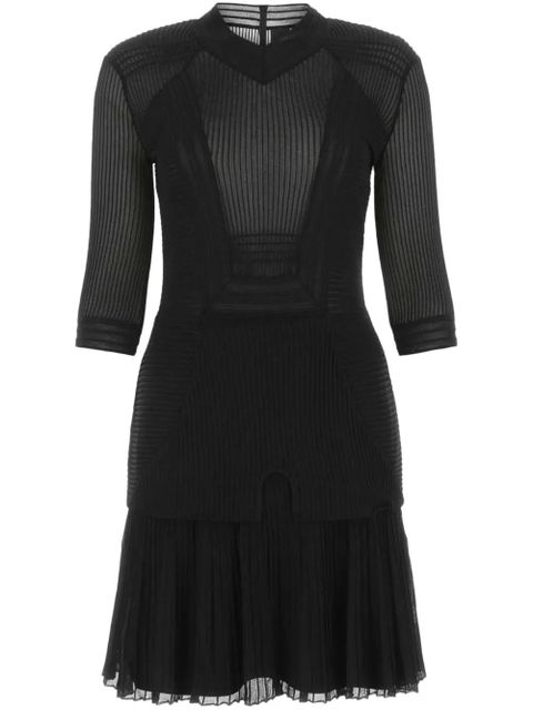 Givenchy sheer-panel mini dress - Black - zdjęcie produktu nr 1