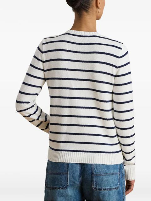 Lauren Ralph Lauren striped cardigan - White