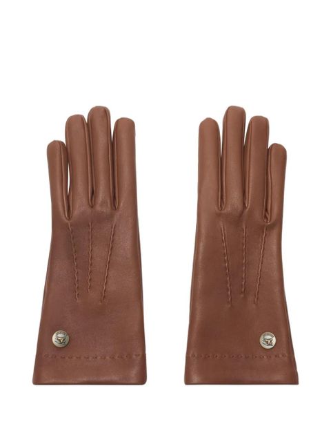 Burberry leather lined gloves - Brown - zdjęcie produktu nr 2