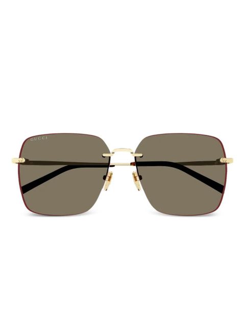 Gucci Eyewear GG1955SA square-frame sunglasses - Gold