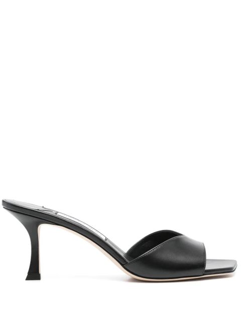 Jimmy Choo Skye 70mm leather mules - Black - zdjęcie produktu nr 1