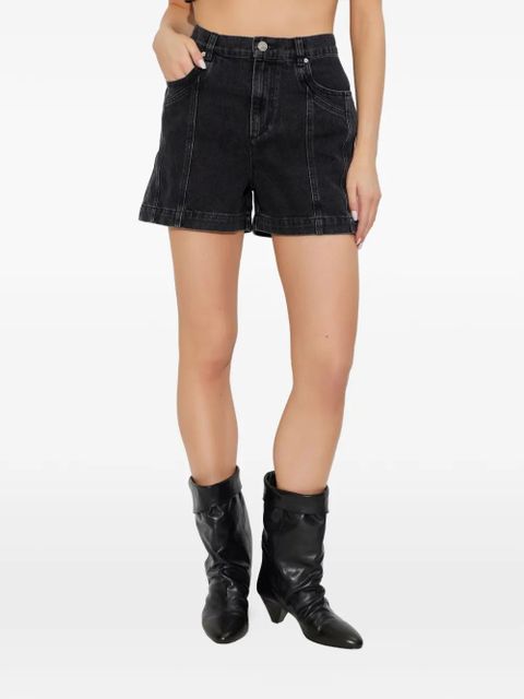 MARANT ÉTOILE Joely panelled shorts - Black