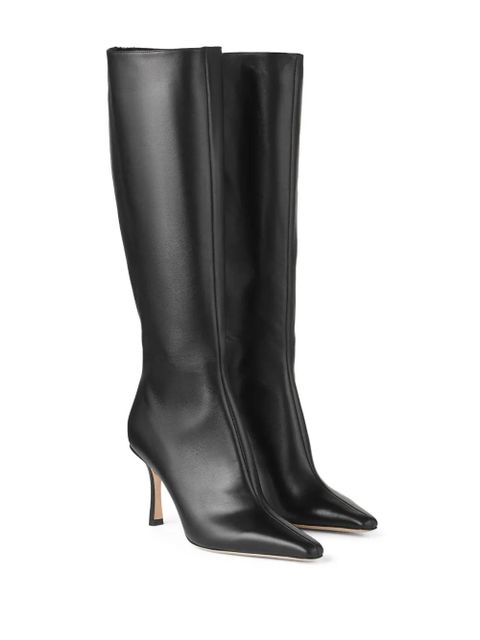 Jimmy Choo Agathe 85mm pointed-toe boots - Black - zdjęcie produktu nr 2