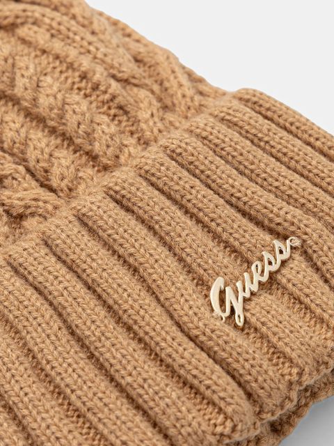 Guess czapka KENDRA kolor beżowy W5BZ15 Z3362