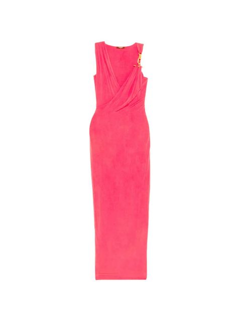 Balmain draped-effect sleeveless dress - Pink - zdjęcie produktu nr 1