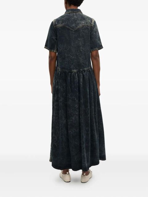 GANNI denim midi dress - Blue