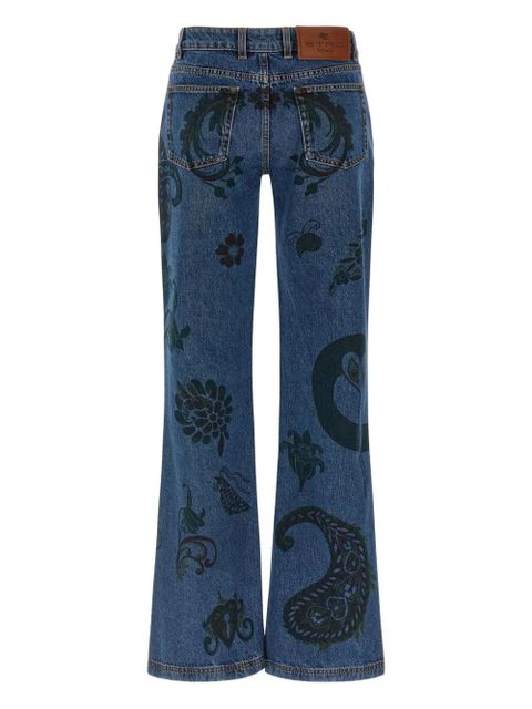 ETRO paisley print jeans - Blue