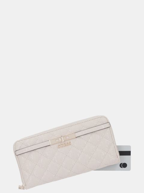 Guess portfel IDRA damski kolor beżowy SWGG81 57146 - zdjęcie produktu nr 2