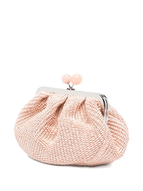 Weekend Max Mara Pasticcino woven clutch bag - Pink