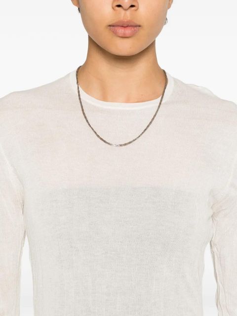 TOTEME crinkled long-sleeves midi dress - Neutrals