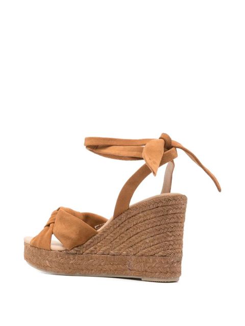 Manebi knot tie espadrilles - Brown