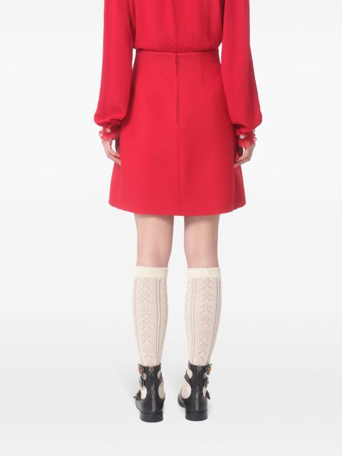 Valentino Garavani Crepe Couture A-line skirt - Red