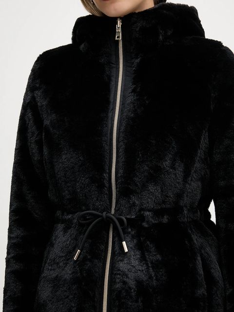 Geox kurtka dwustronna KAULA kolor czarny przejściowa W5622E TC197