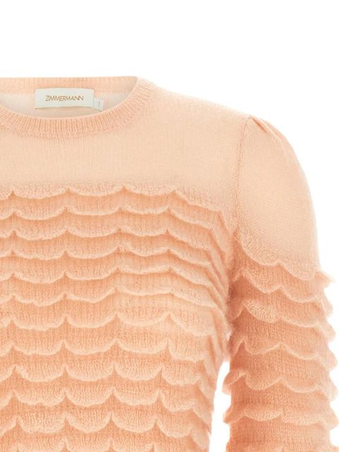 ZIMMERMANN Hypnotic Scallop sweater - Pink - zdjęcie produktu nr 2