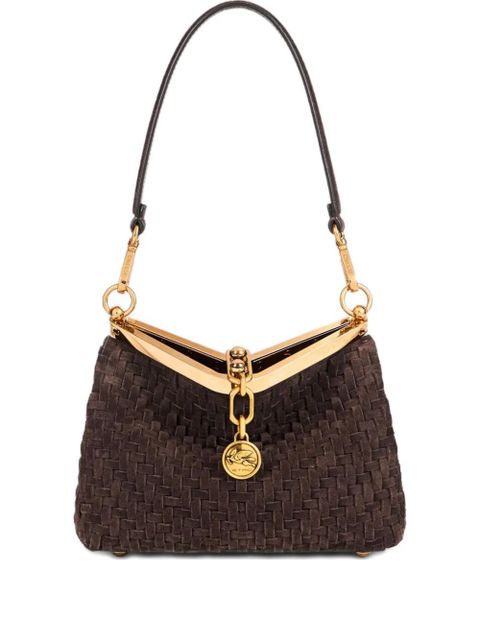 ETRO small woven-suede shoulder bag - Brown - zdjęcie produktu nr 1