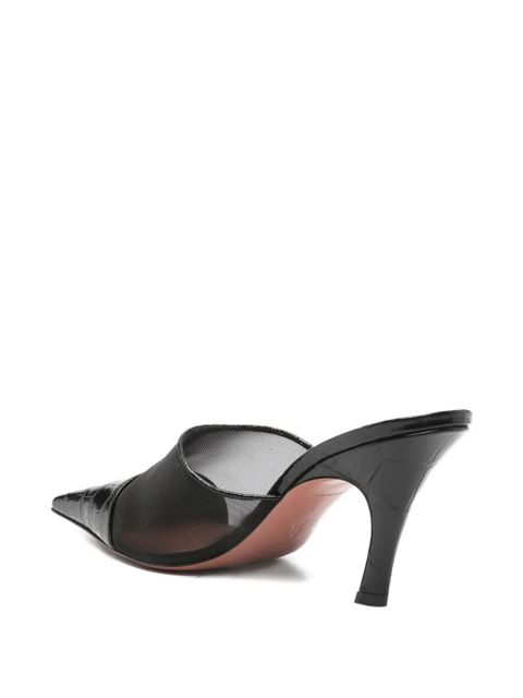 Amina Muaddi Jamie mules - White