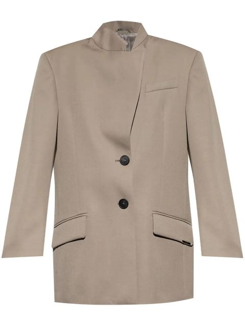 The Attico wool gabardine blazer - Neutrals - zdjęcie produktu nr 1