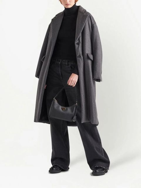 Prada Re-Edition leather mini bag - Black - zdjęcie produktu nr 2