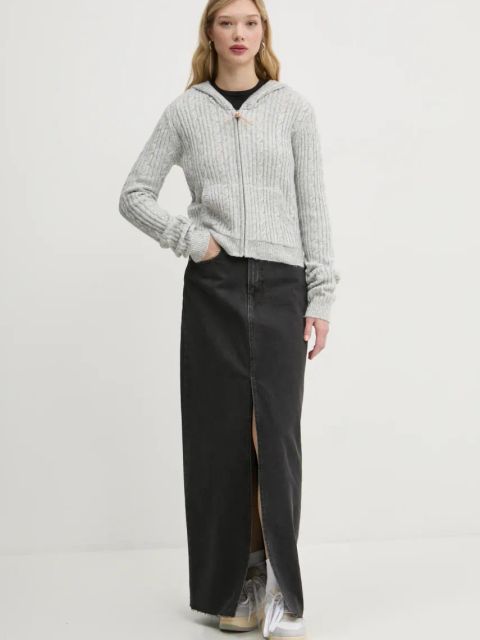 Superdry kardigan damska kolor szary W6110556A-B6E