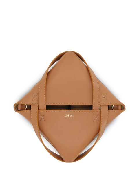 LOEWE mini Puzzle Fold tote bag - Brown