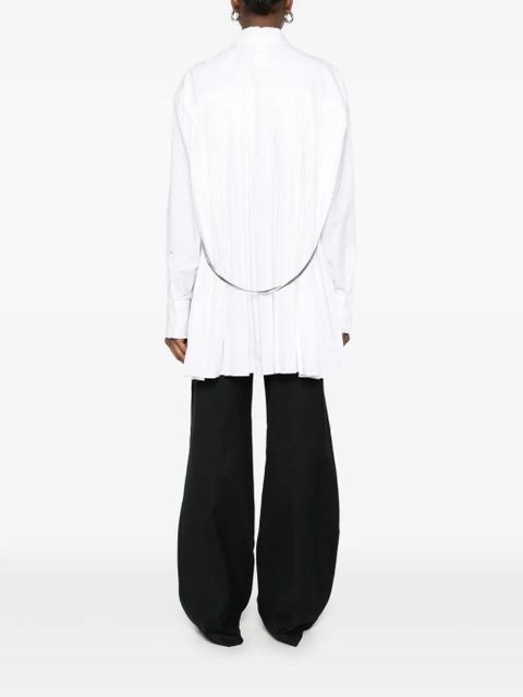 Sportmax Spxnespola ruffled shirt - White