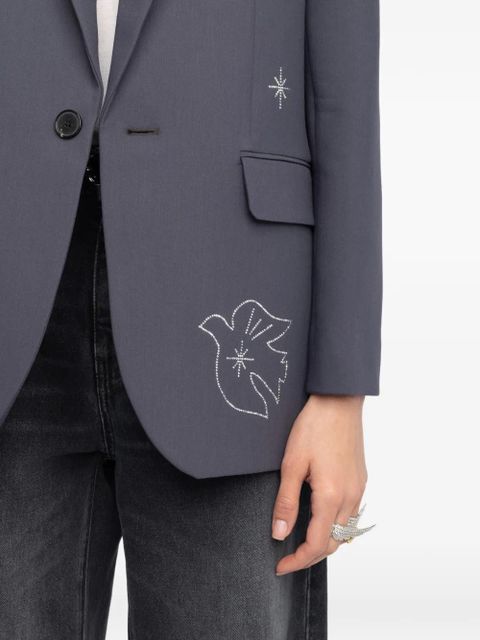 Zadig&Voltaire embellished blazer - Grey
