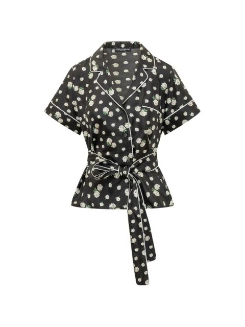 Dolce & Gabbana Vanity floral-print shirt - Black - zdjęcie produktu nr 1